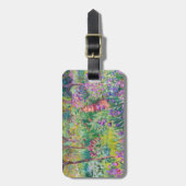 Étiquette À Bagage Claude Monet - Le jardin d'Iris à Giverny (Devant Vertical)