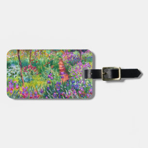 Étiquette À Bagage Claude Monet : Le jardin d'iris chez Giverny