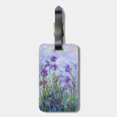 Étiquette À Bagage Claude Monet - Lilac Irises - Code QR (Dos Vertical)