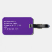 Étiquette À Bagage Claude Monet - Lilac Irises / Iris Mauves (Dos horizontal)