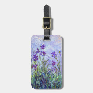 Étiquette À Bagage Claude Monet - Lilac Irises / Iris Mauves