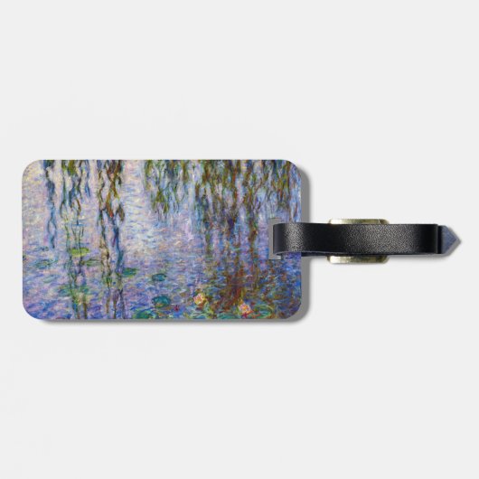 Étiquette À Bagage Claude Monet - Nappes d'eau - Code QR (Dos horizontal)
