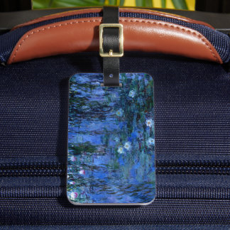 Étiquette À Bagage Claude Monet Nymphéas bleus