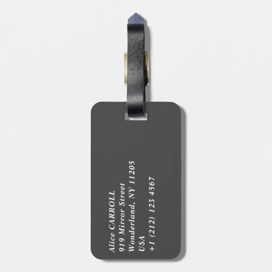 Étiquette À Bagage Claude Monet - Train dans la neige / La Locomotive (Dos Vertical)