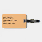 Étiquette À Bagage Claude Monet - Windmills près de Zaandam (Dos horizontal)