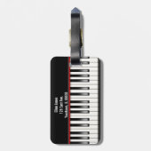 Étiquette À Bagage clavier piano (Dos Vertical)