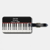 Étiquette À Bagage clavier piano (Dos horizontal)