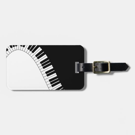 Étiquette À Bagage Clavier pour piano (Devant horizontal)