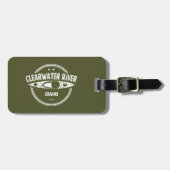 Étiquette À Bagage Clearwater River Idaho Kayak (Devant horizontal)