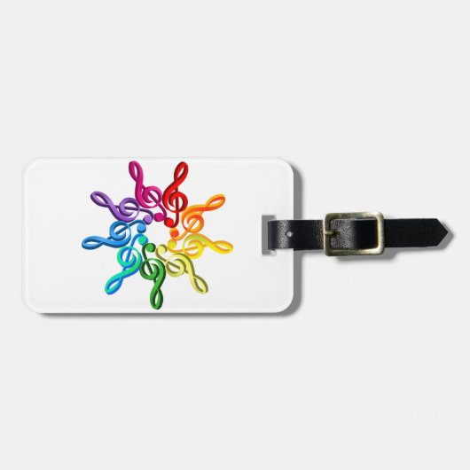 Étiquette À Bagage Clefs de Trebel dans des étiquettes d'un bagage de (Devant horizontal)