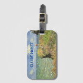 Étiquette À Bagage Cliff Walk à Pourville par Claude Monet (Devant Vertical)