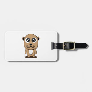 Étiquette À Bagage Clipart mignon de caractère