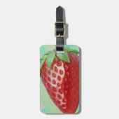 Étiquette À Bagage Clos de fraises (Devant Vertical)