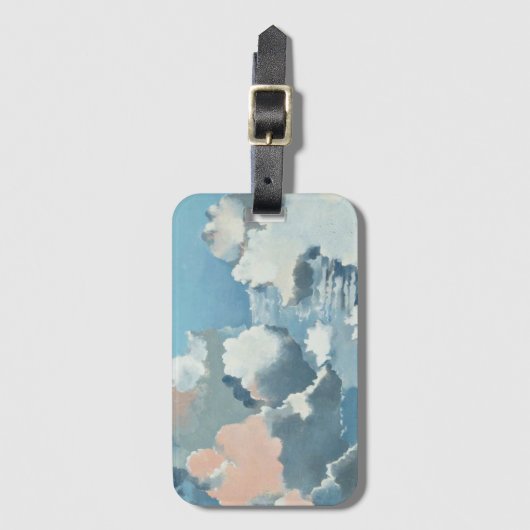 Étiquette À Bagage Cloudscape, belle peinture de Paul Nash (Devant Vertical)