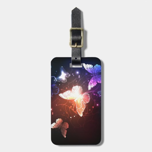 Étiquette À Bagage Clowing Night Butterflies (Devant Vertical)