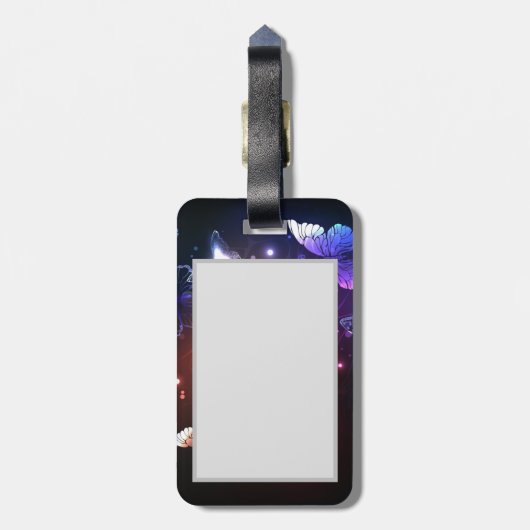 Étiquette À Bagage Clowing Night Butterflies (Dos Vertical)