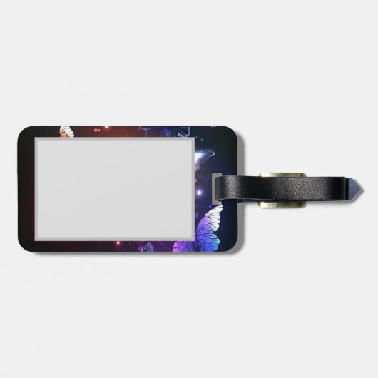 Étiquette À Bagage Clowing Night Butterflies (Dos horizontal)