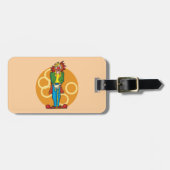 Étiquette À Bagage Clown de dessin Whimsical aux couleurs vives (Devant horizontal)