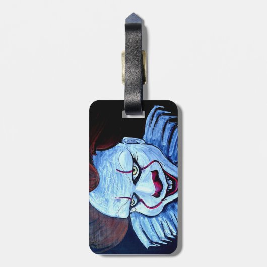 Étiquette À Bagage Clown : Mal (Dos Vertical)