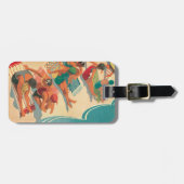 Étiquette À Bagage Club de plage de paradis (Devant horizontal)