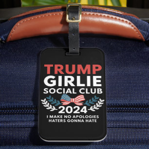 Étiquette À Bagage Club Social Coquette Trump Girlie Élection Arc