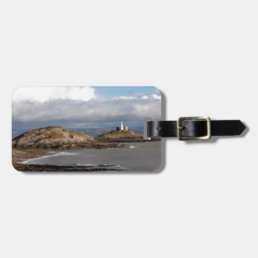 Étiquette À Bagage Coastal landscape and lighthouse (Devant horizontal)