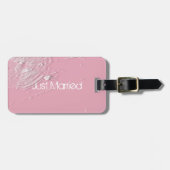 Étiquette À Bagage Cobwebs et araignées blanches (Devant horizontal)