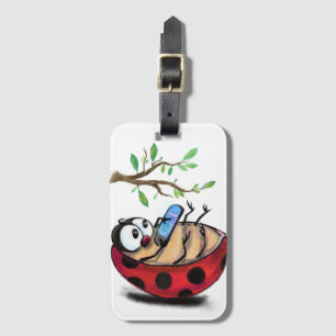 Étiquette À Bagage Coccinelle avec étiquette de bagage de téléphone