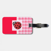 Étiquette À Bagage Coccinelle mignonne (Dos horizontal)
