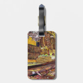 Étiquette À Bagage Cochon. Balise Bagages de Budapest (Dos Vertical)