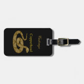 Étiquette À Bagage Cochon couleuvres cuivrées Thunder_Cove (Devant horizontal)