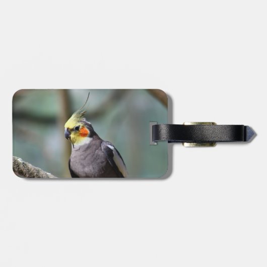 Étiquette À Bagage Cockatiel (Dos horizontal)