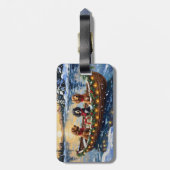 Étiquette À Bagage Cocker Spaniel Christmas Boat Holiday (Dos Vertical)