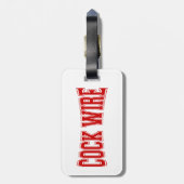 ÉTIQUETTE À BAGAGE COCKWIRE (Dos Vertical)