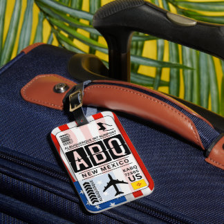 Étiquette À Bagage Code aéroport ABQ Nouveau-Mexique