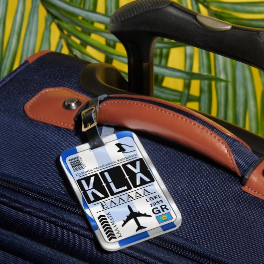 Étiquette À Bagage Code aéroport de Kalamata KLX (Insitu Rectoal 1)
