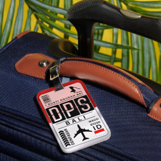 Étiquette À Bagage Code aéroport DPS Bali Indonésie