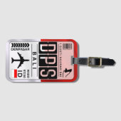 Étiquette À Bagage Code aéroport DPS Bali Indonésie (Devant Horizontal)