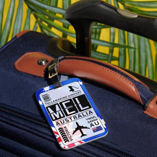 Étiquette À Bagage Code aéroport Melbourne MEL (Insitu Rectoal 1)