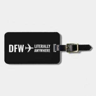 Étiquette À Bagage Code d'aéroport personnalisé Funny Black Bagages