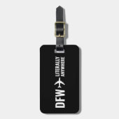Étiquette À Bagage Code d'aéroport personnalisé Funny Black Bagages (Devant Vertical)