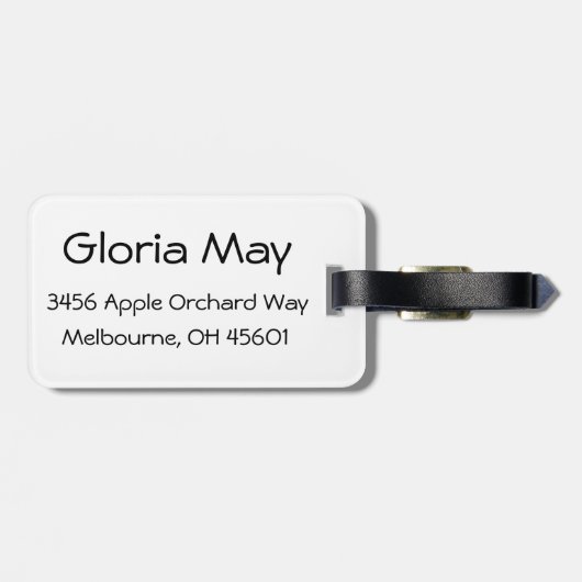 Étiquette À Bagage Code de QR le cheval (Dos horizontal)