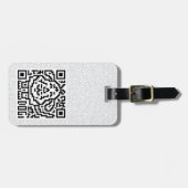 Étiquette À Bagage Code de QR le chien (Devant horizontal)