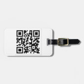 Étiquette À Bagage Code Derrick de QR l'artiste (Devant horizontal)