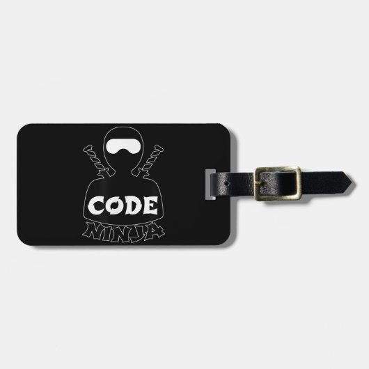 Étiquette À Bagage Code Ninja Computer Coding Engineer Funny Lovers (Devant horizontal)