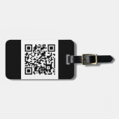 ÉTIQUETTE À BAGAGE CODE QR (Devant horizontal)