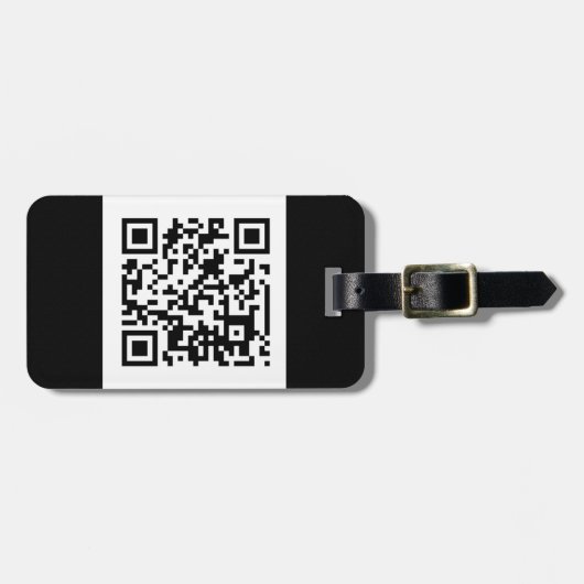 ÉTIQUETTE À BAGAGE CODE QR (Devant horizontal)