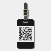 ÉTIQUETTE À BAGAGE CODE QR (Devant Vertical)