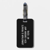 ÉTIQUETTE À BAGAGE CODE QR (Dos Vertical)