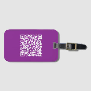 Étiquette À Bagage Code QR instantané avec l'URL de votre site web   